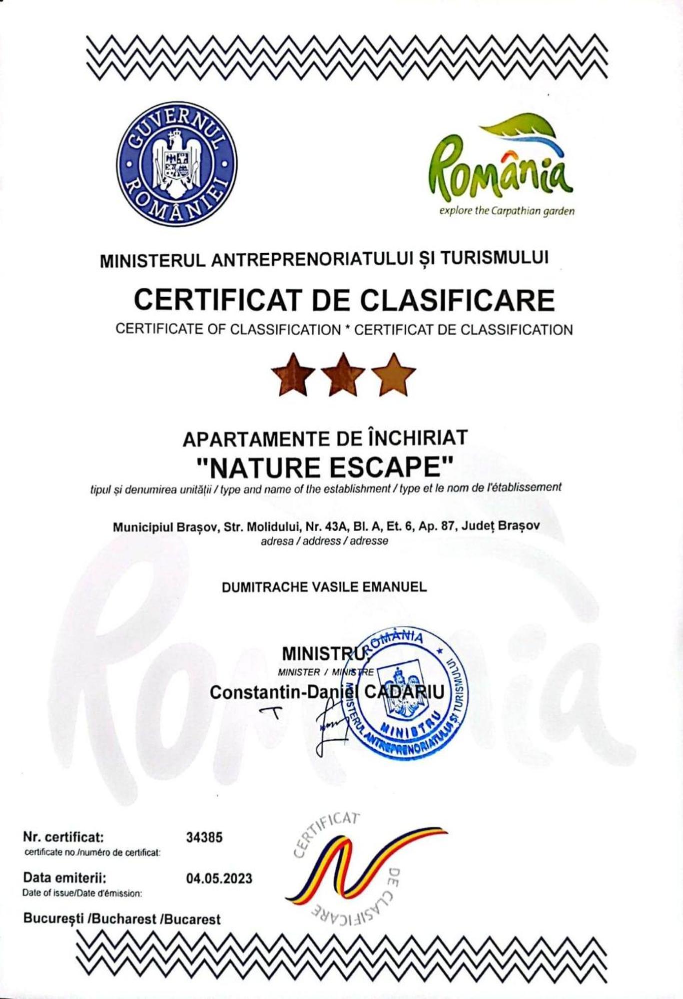 Nature Escape Apartment Μπρασόβ Εξωτερικό φωτογραφία
